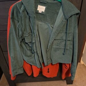 Green Corduroy Jacket American Eagle
